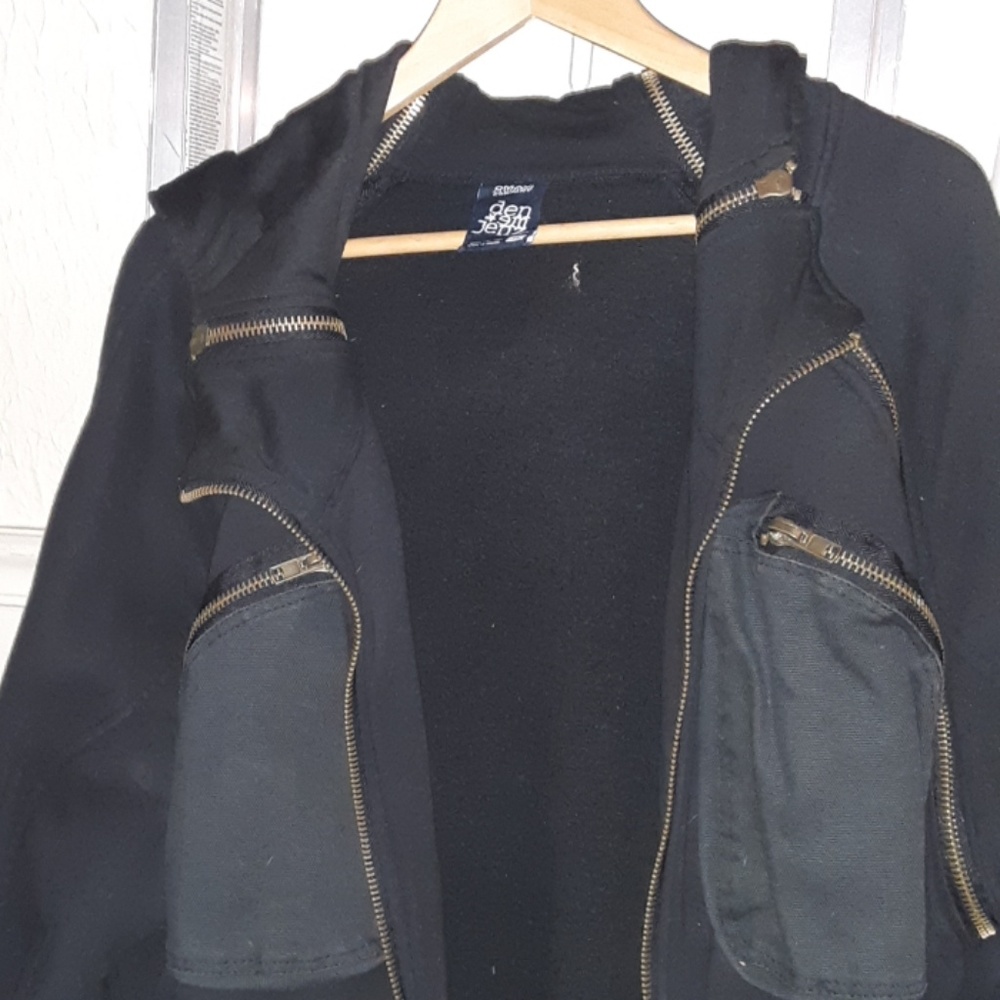 Mens 6zippered pocket omavi hooded jacket